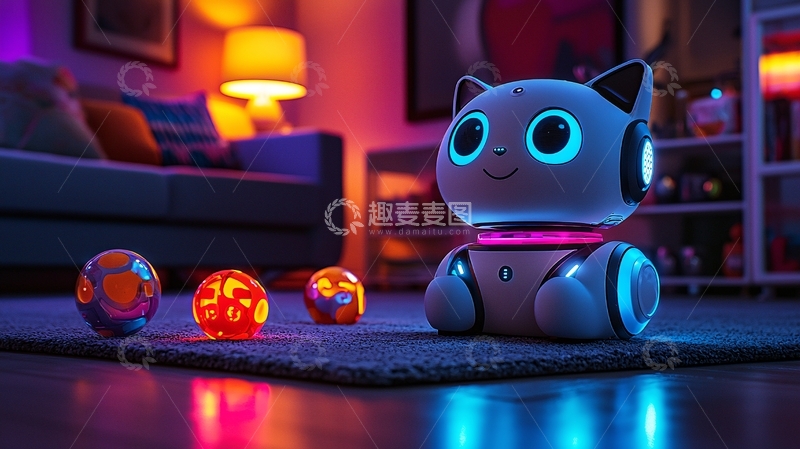 高清大图下载【趣麦麦图】智能宠物机器人