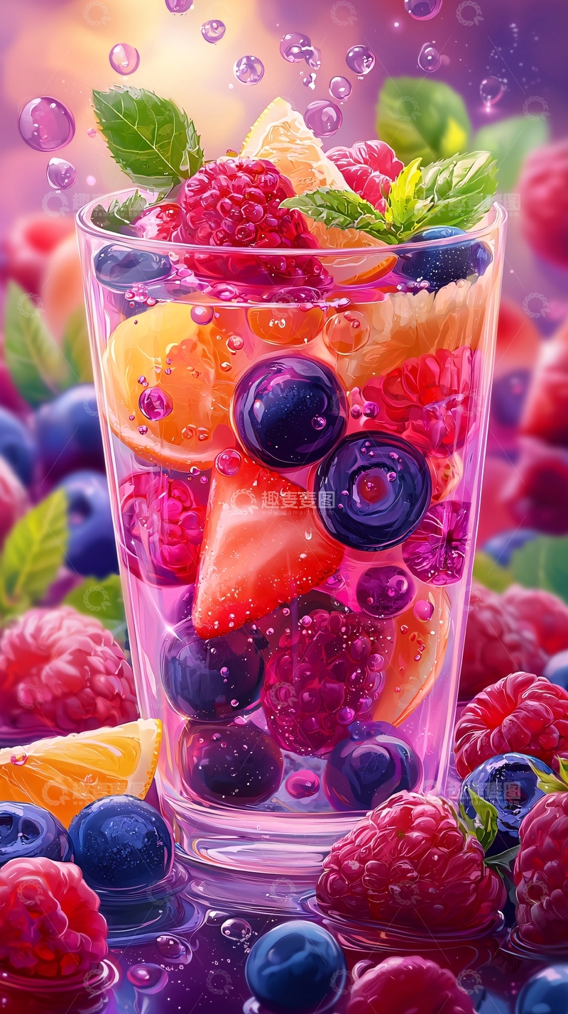 高清大图下载【趣麦麦图】水果饮料