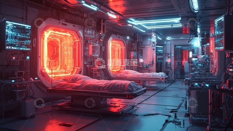 高清大图下载【趣麦麦图】未来科技病房