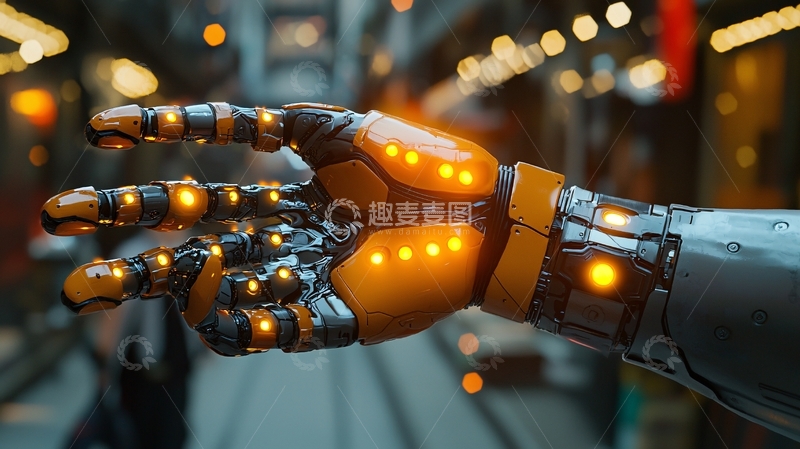 高清大图下载【趣麦麦图】机械手臂特写