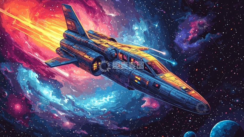 高清大图下载【趣麦麦图】宇宙飞船