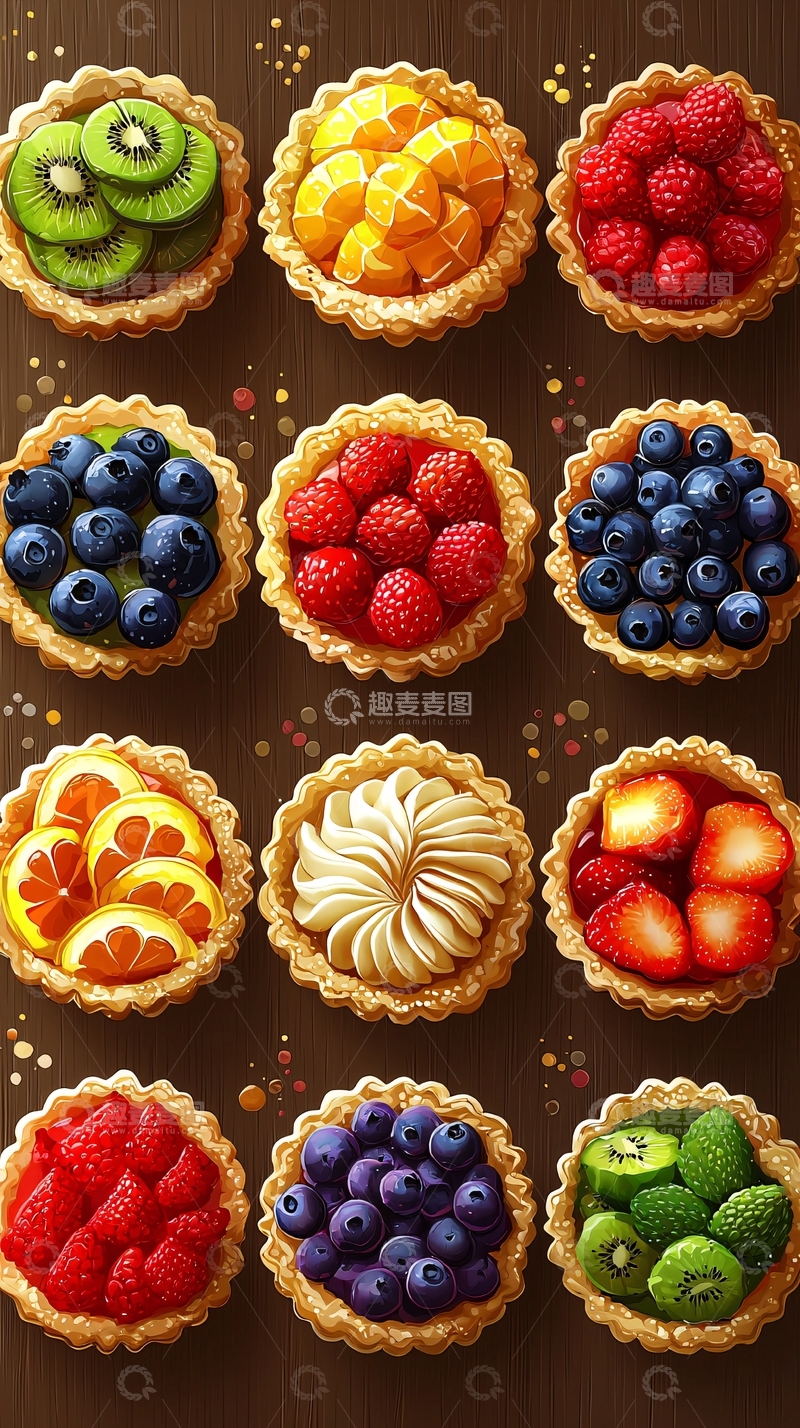 高清大图下载【趣麦麦图】水果挞