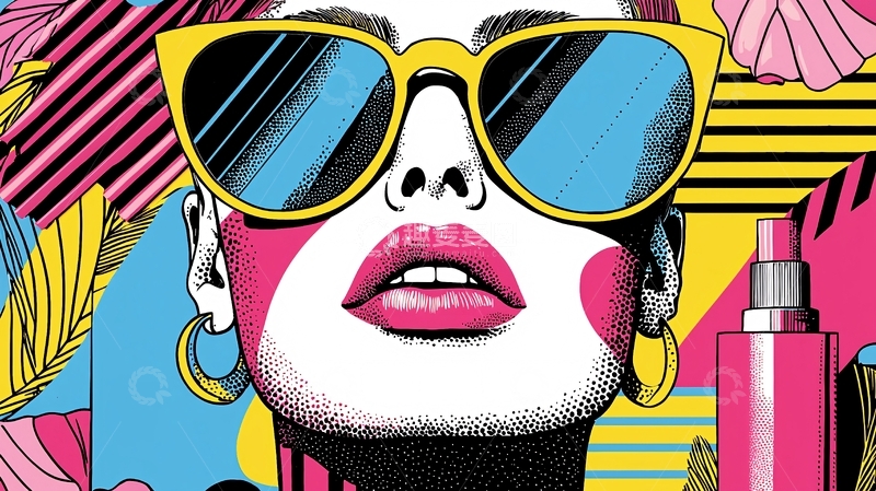 高清大图下载【趣麦麦图】复古时尚女郎