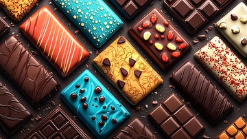 各种口味巧克力块