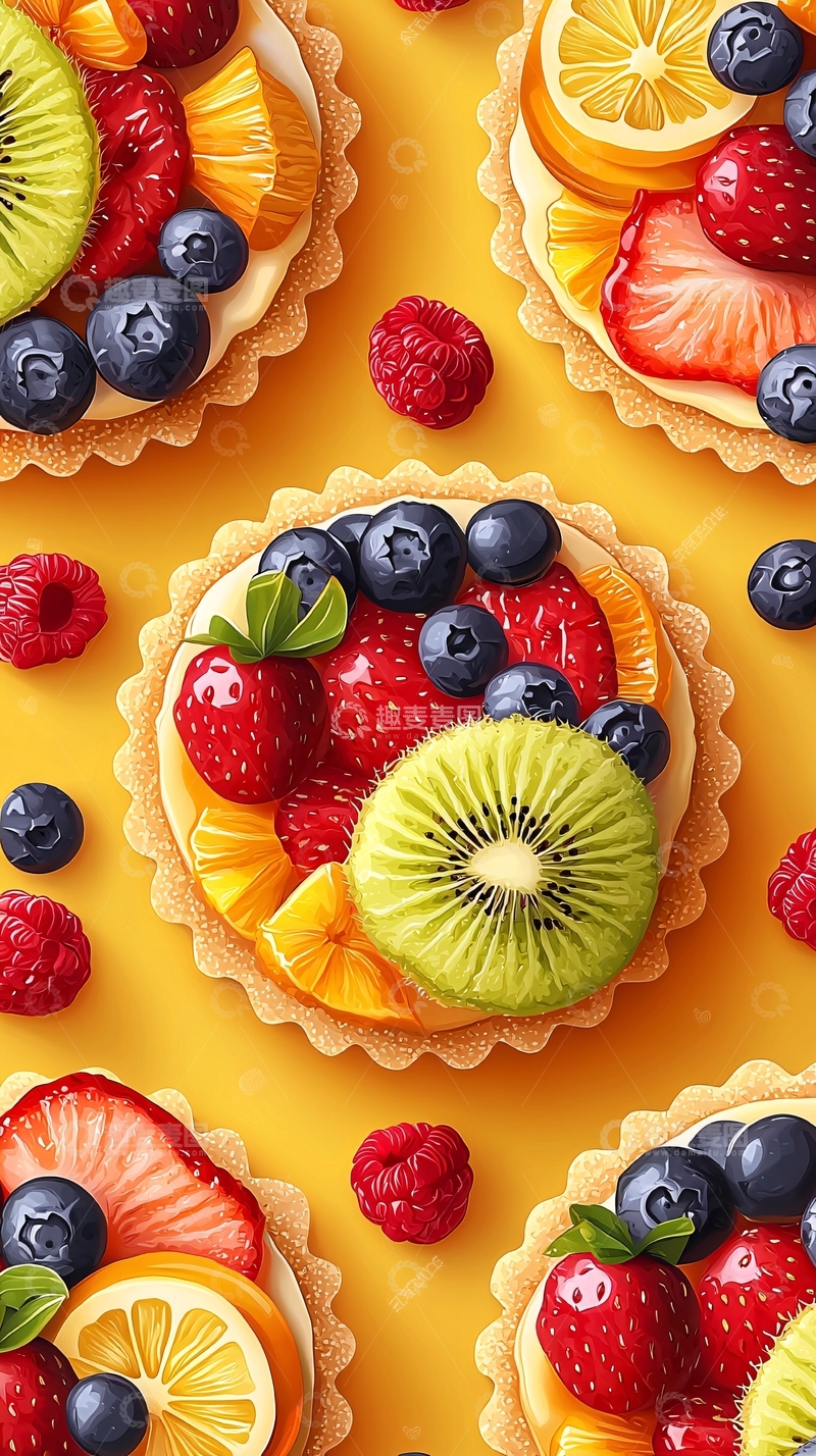 高清大图下载【趣麦麦图】水果挞