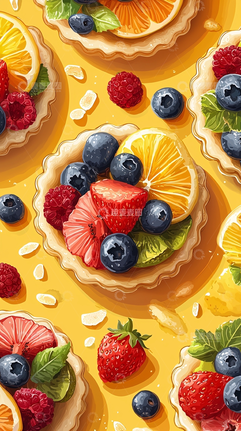 高清大图下载【趣麦麦图】水果挞
