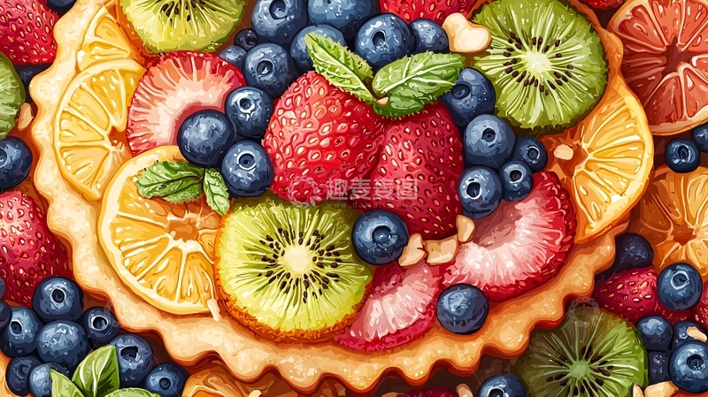 高清大图下载【趣麦麦图】水果挞