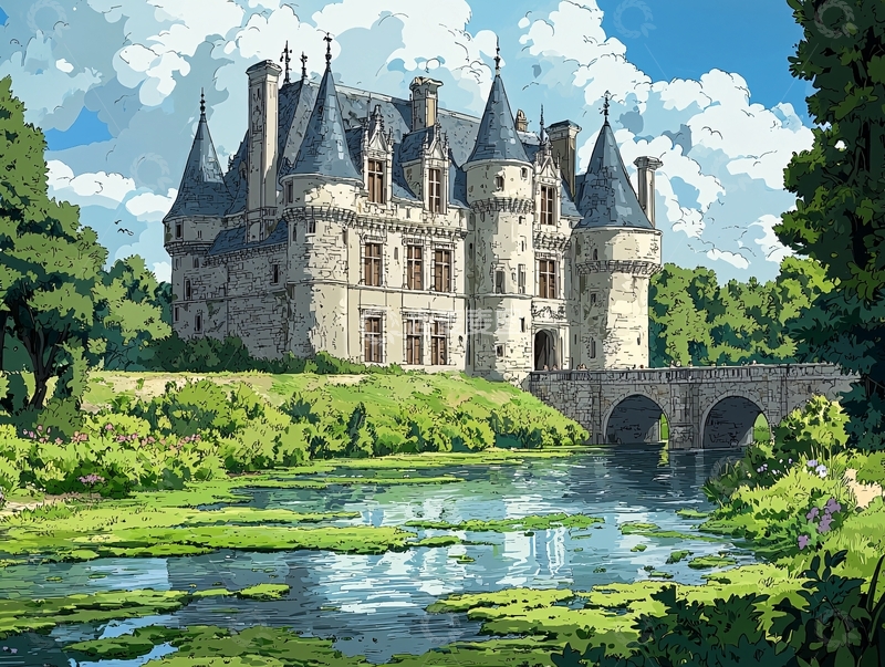 高清大图下载【趣麦麦图】田园风格古堡