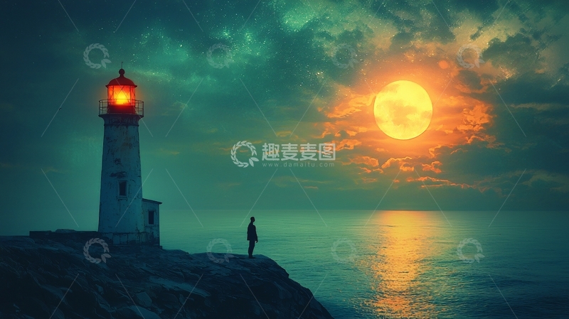 高清大图下载【趣麦麦图】灯塔