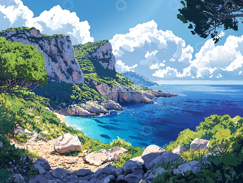 高清大图下载【趣麦麦图】阳光沙滩海边风景