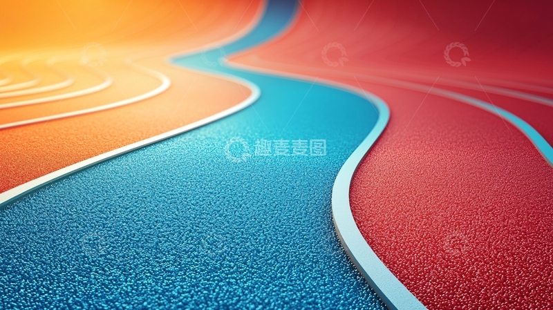 高清大图下载【趣麦麦图】抽象曲线背景