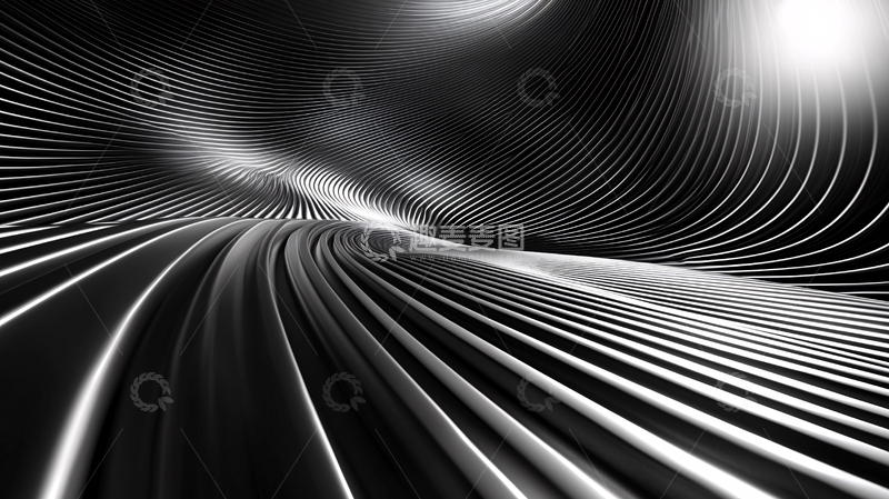 高清大图下载【趣麦麦图】抽象线条背景