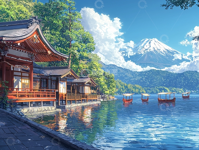 高清大图下载【趣麦麦图】富士山风景