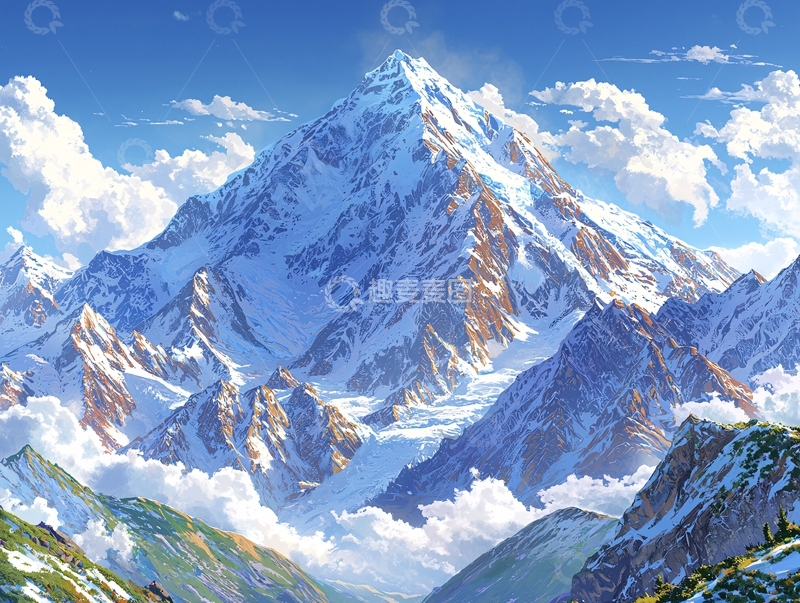 高清大图下载【趣麦麦图】雪山