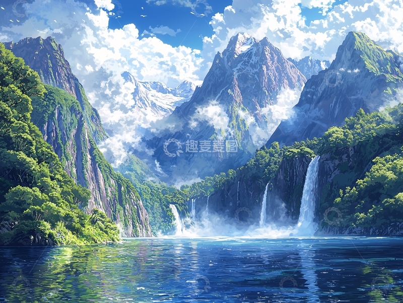高清大图下载【趣麦麦图】梦幻般山水风景