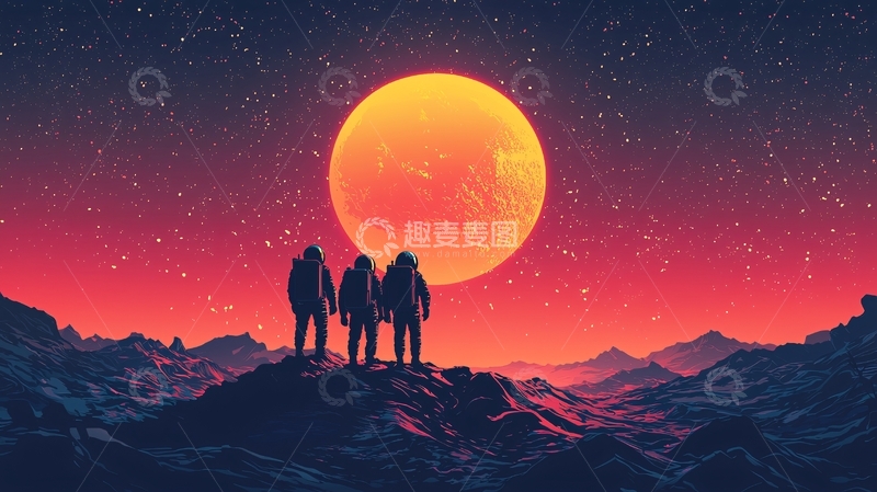 高清大图下载【趣麦麦图】太空探索