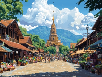 山间小镇
