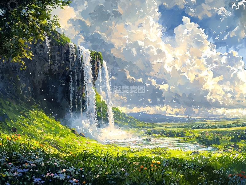 高清大图下载【趣麦麦图】瀑布82