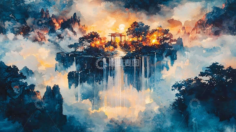 高清大图下载【趣麦麦图】云海仙境