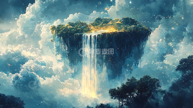 云端之上的空中岛屿