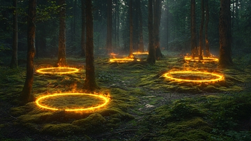 雾气森林环状火焰