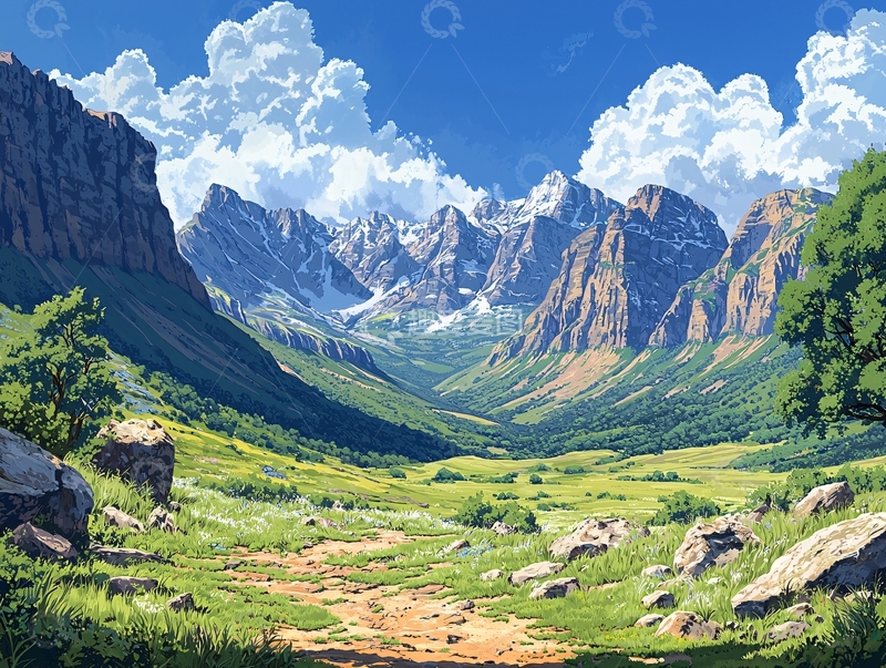 高清大图下载【趣麦麦图】山谷风光