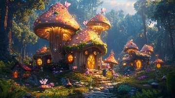 梦幻森林蘑菇屋