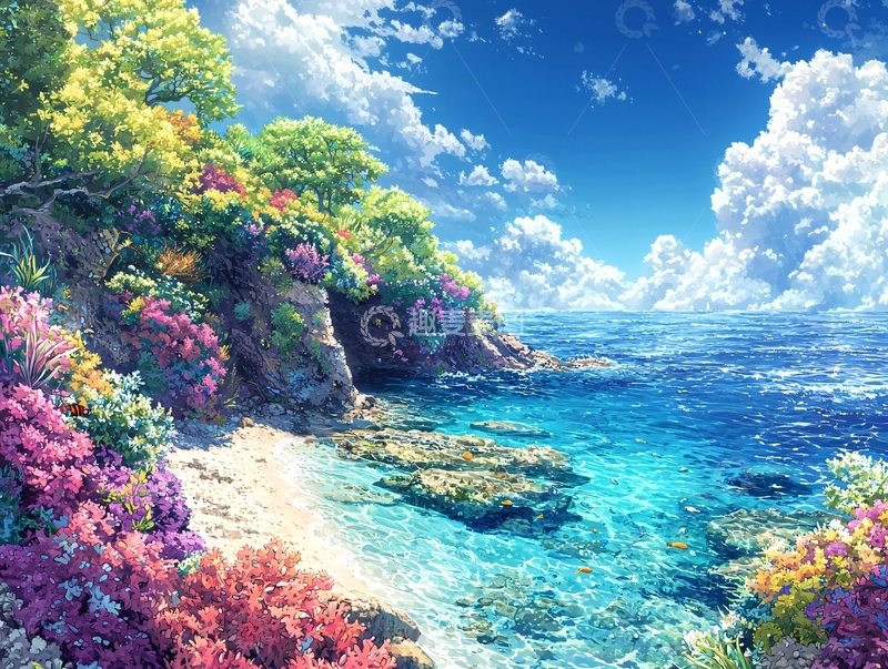 高清大图下载【趣麦麦图】梦幻海边风景