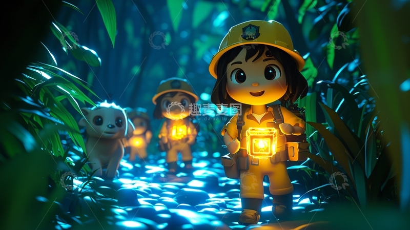 高清大图下载【趣麦麦图】卡通女孩211