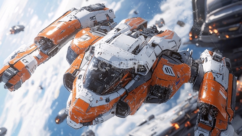 高清大图下载【趣麦麦图】未来科技战机