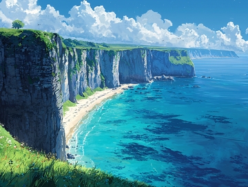 阳光海岸悬崖峭壁