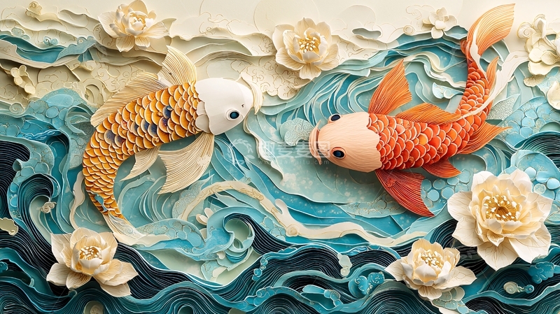 高清大图下载【趣麦麦图】鲤鱼