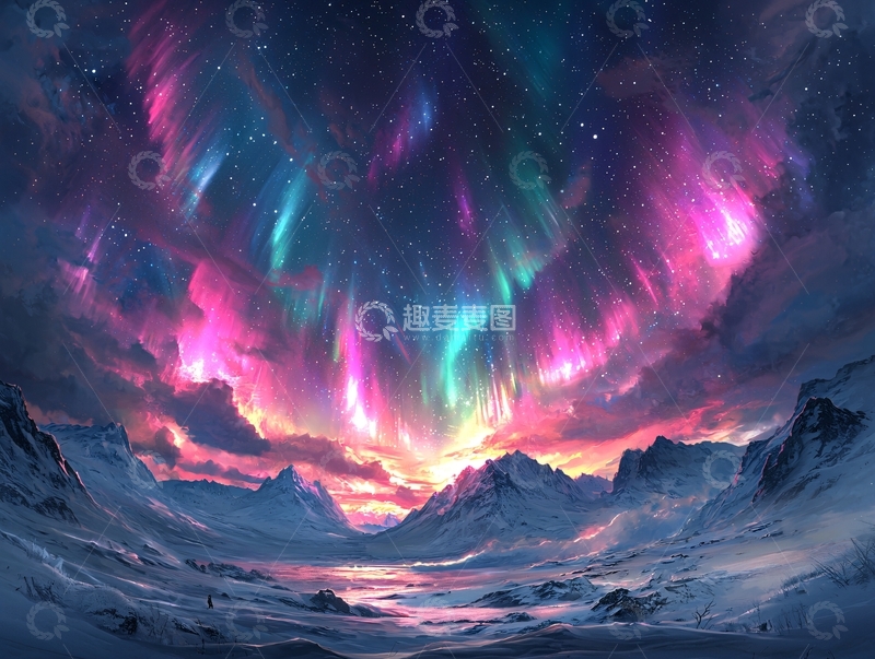 高清大图下载【趣麦麦图】极光