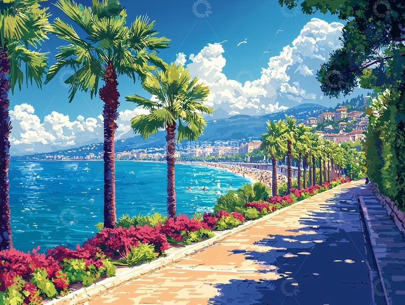 高清大图下载【趣麦麦图】阳光沙滩棕榈树海景