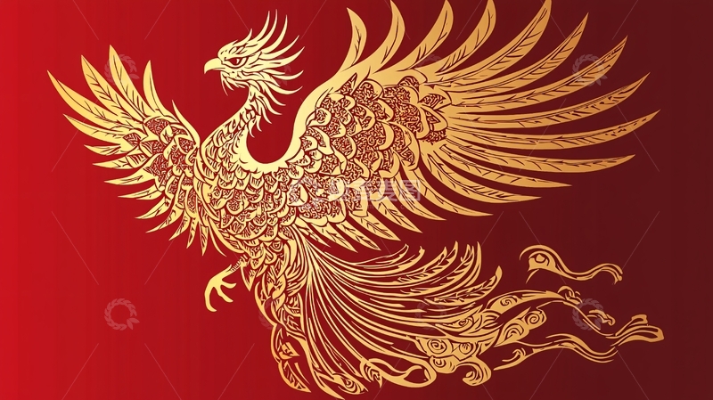 高清大图下载【趣麦麦图】金色凤凰