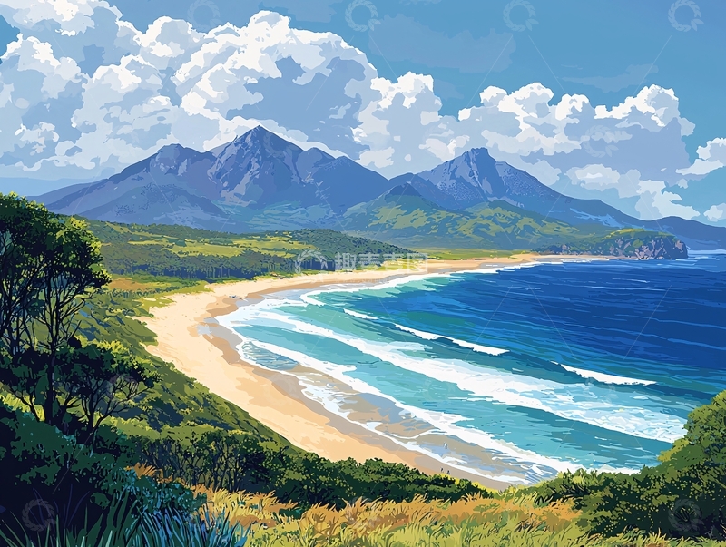 高清大图下载【趣麦麦图】阳光沙滩海景51