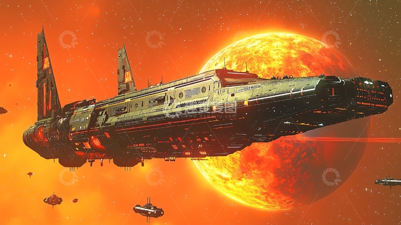 高清大图下载【趣麦麦图】宇宙飞船