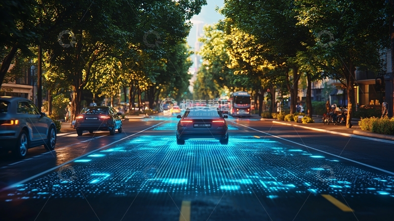 高清大图下载【趣麦麦图】自动驾驶汽车