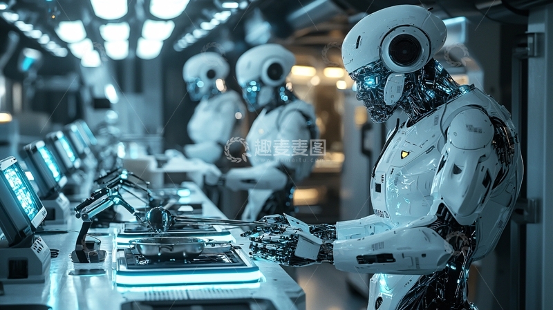 高清大图下载【趣麦麦图】未来科技感机器人