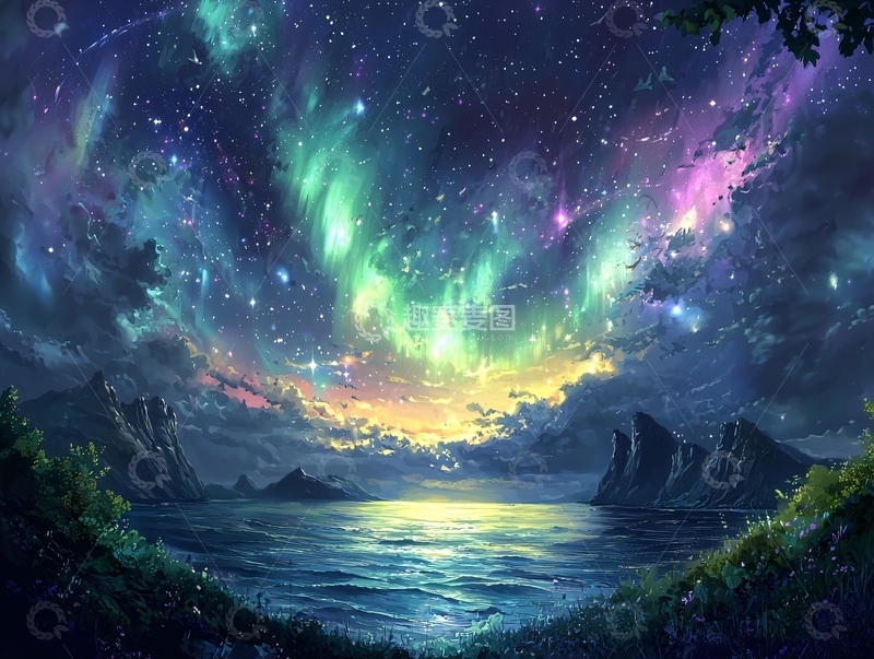 高清大图下载【趣麦麦图】极光