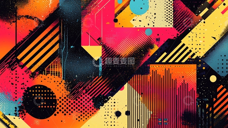 高清大图下载【趣麦麦图】抽象几何