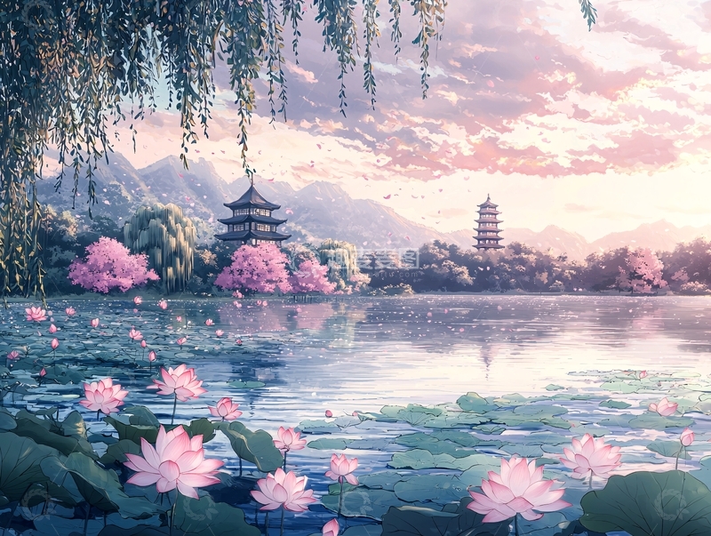 高清大图下载【趣麦麦图】唯美古风意境图