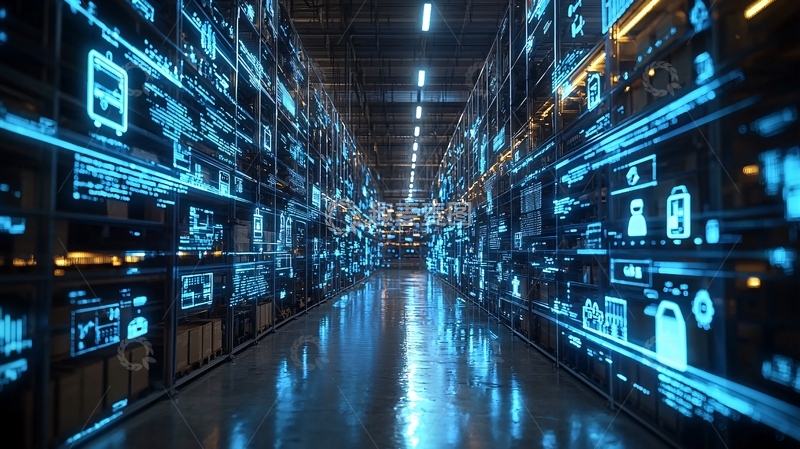 高清大图下载【趣麦麦图】数据中心走廊