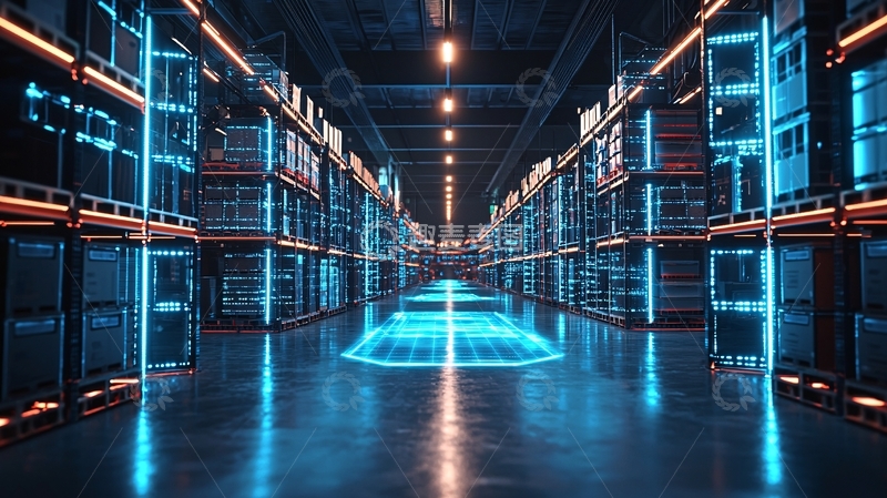 高清大图下载【趣麦麦图】未来科技感仓库