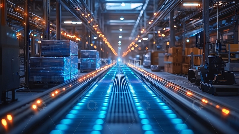 高清大图下载【趣麦麦图】未来科技感工厂车间