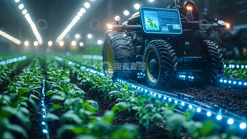 高清大图下载【趣麦麦图】智能农场机器人