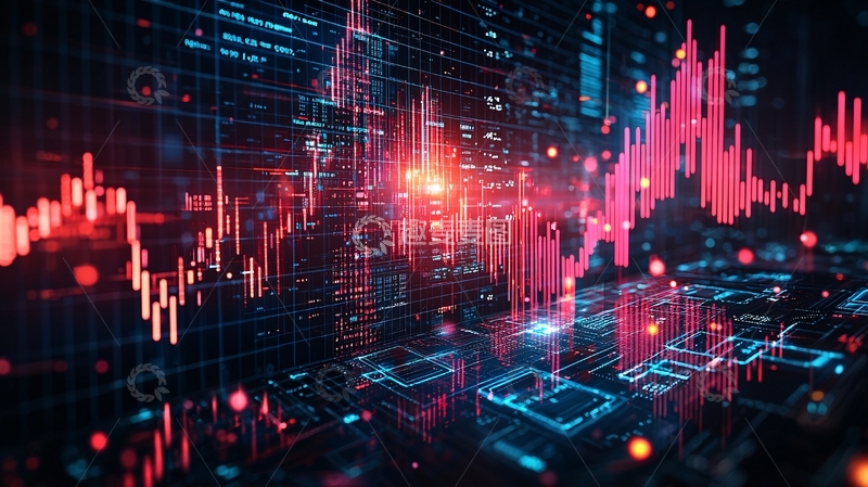 高清大图下载【趣麦麦图】科技感数据图表