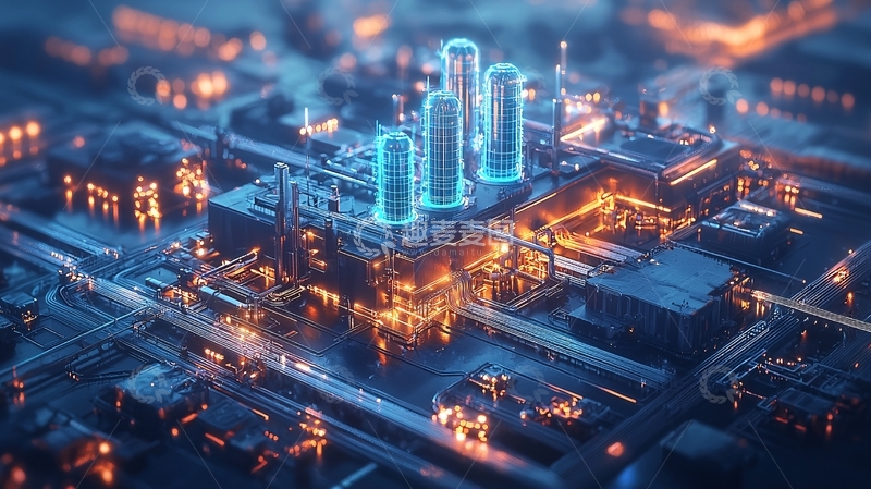 高清大图下载【趣麦麦图】未来科技感工业场景