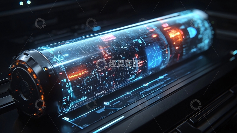 高清大图下载【趣麦麦图】未来科技感能量柱