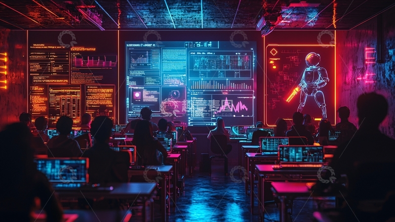 高清大图下载【趣麦麦图】未来科技教室